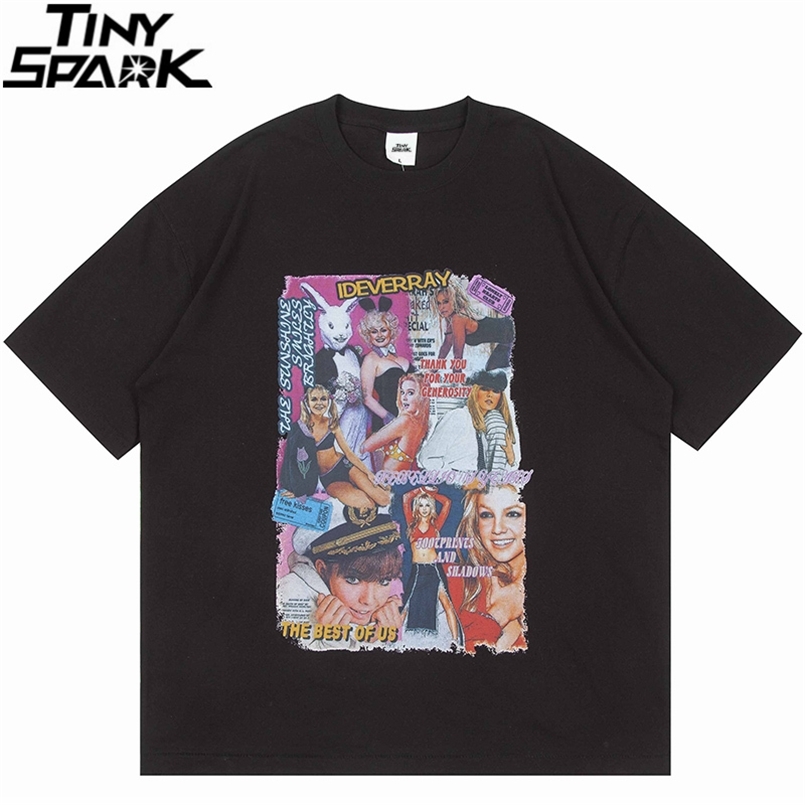 

Hip Hop Sexy Girls Letter Print T Shirt Streetwear Harajuku Men T-Shirt Spring Summer Short Sleeve Tshirt Cotton Tops Tees 210721, A166b21s5 green
