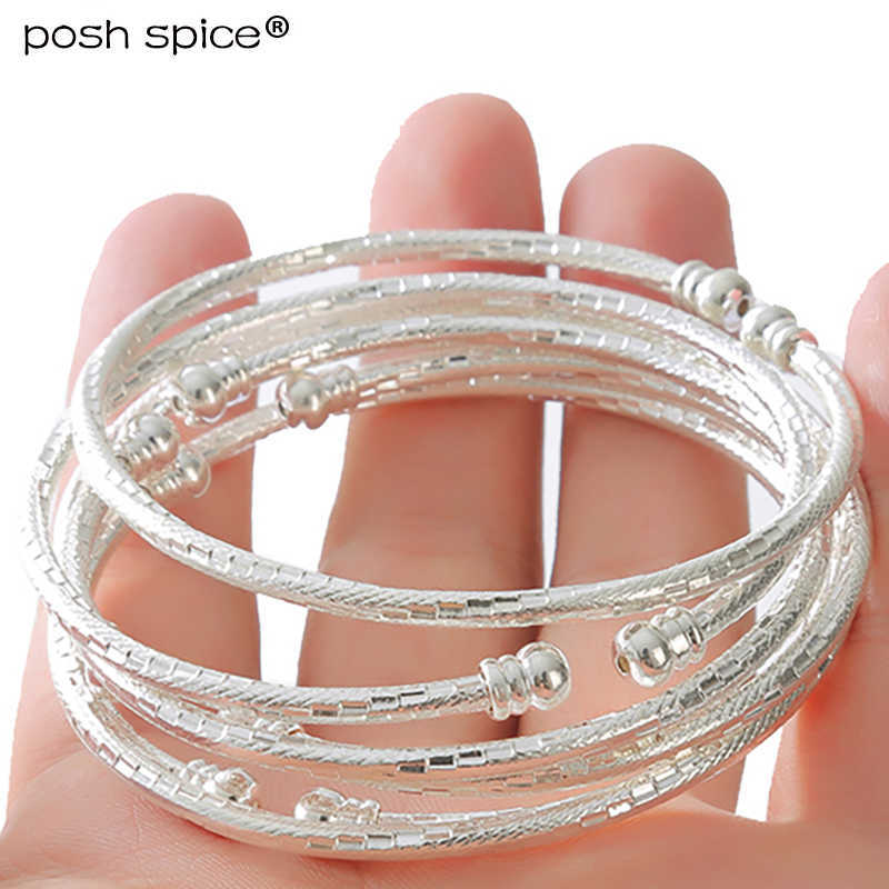 

White Color Middle East Wedding Jewelry Gift Indian Bracelets Dubai Gold Bangles for Woman Ball Africa Sliver Bangle Bracelet Q0719