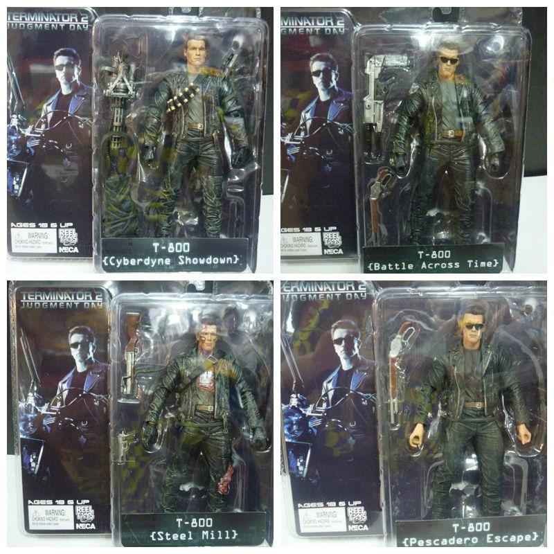 

Free shiipping The Terminator 4pcs 7inch/18cm 4style NECA The Terminator 2 Action Figure ENDOSKELETON Figure toy C0220