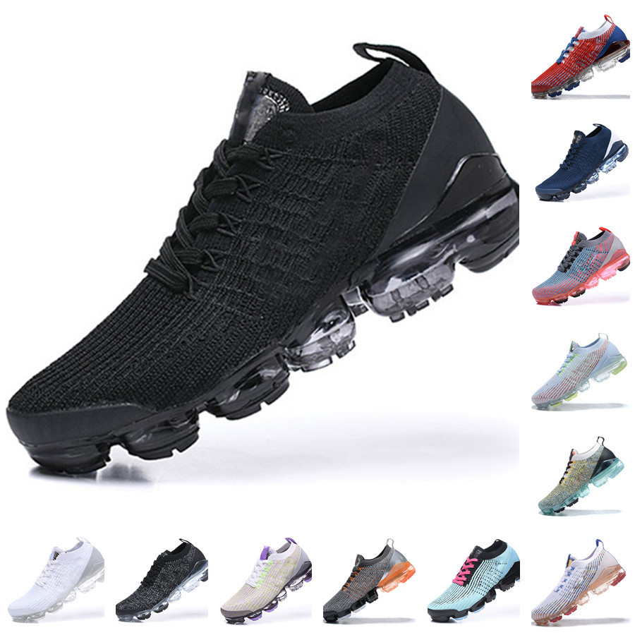 

High quality Fly Knit 3.0 Mens casual Shoes Triple Black White Oreo Dark Smoke Green Pink Rose Vapores Women runner Sports Trainers Sneakers, 25