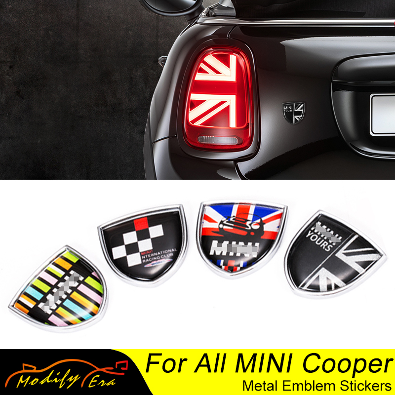 

Union Jack Car Metal Emblem Badge Stickers Decals For Mini Cooper Countryman Clubman F54 F55 F56 R55 R56 R60 F60 Car Accessories, I love mini