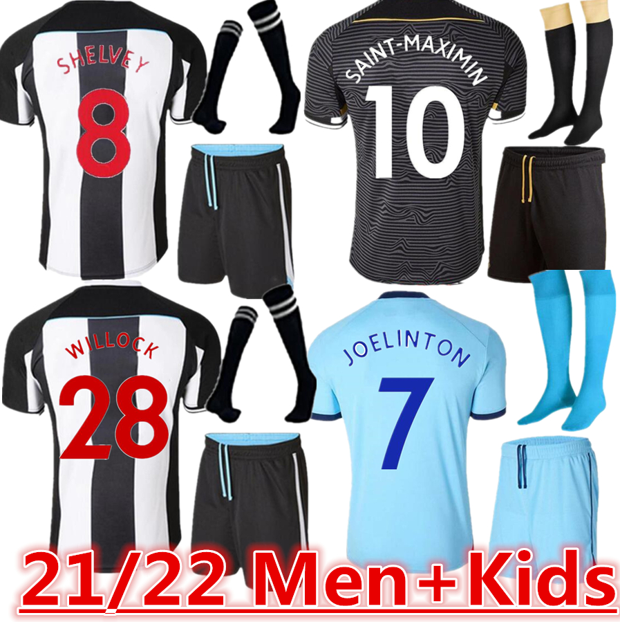 

21  United Soccer Jersey NUFC news castle SHELVEY ALMIRON 2021 2022 Football Shirt FRASER RITCHIE GAYLE MAXIMIN Men + Kids kit socks full set WILLOCK RITCHIE 3RD TOP, Black