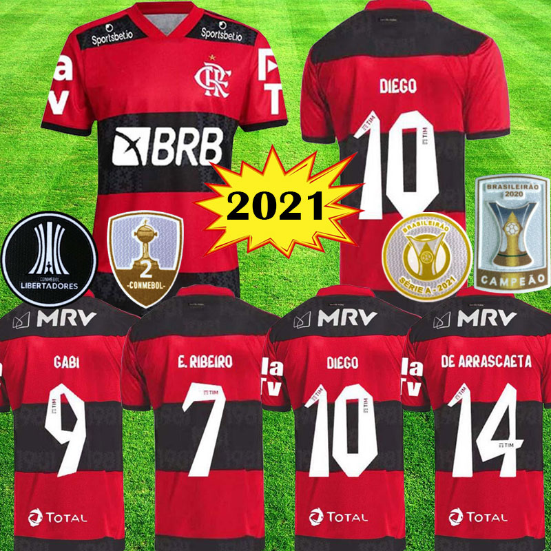 

2021 2022 CR flamengo Soccer Jerseys Flemish 20 21 22 DE ARRASCAETA B.HENRIQUE GABRIEL B. DIEGO camisa de futebol Flamenco football shirts 1234, Home