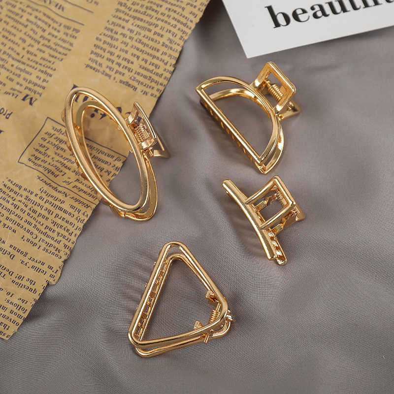 

South Korea's new metal hairpin back clip bath clip simple girl headdress hair, 4-square