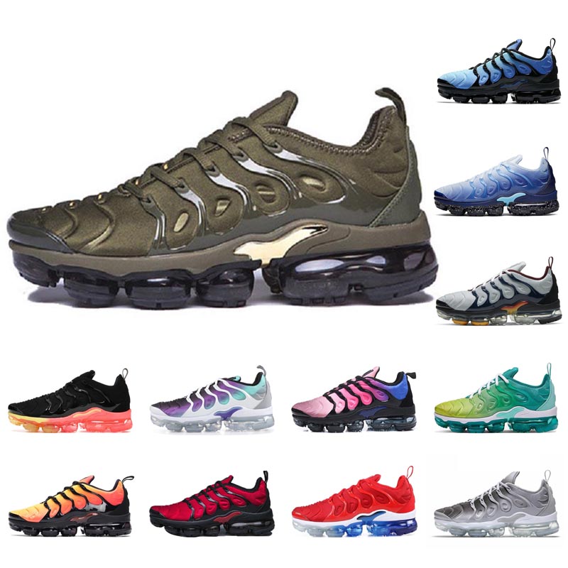 

Force Running shoes mens TN Blue Plus men trainers Bumblebee Cargo Khaki Cherry women sneakers outdoor sports, Cool grey