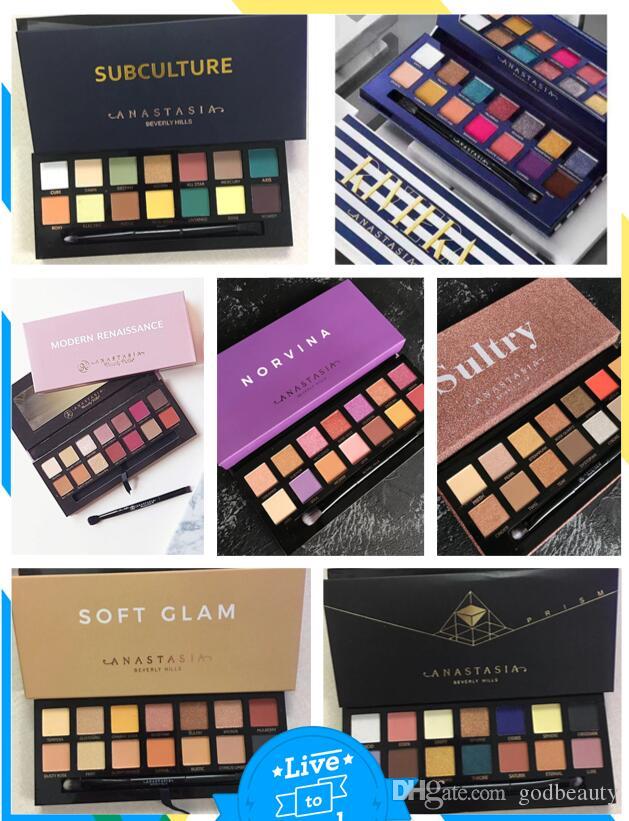 

anastasia beverly hills Eye Shadow NORVINA sultry riviera modern Renaissance soft glam matte waterproof makeup 14 color eyeshadow palette be