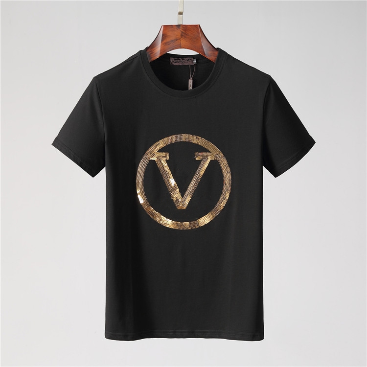 

Summer Sports T-shirt Fashion Designer Shirts Men short sleeve T-shirt original single Lapel shirt men's jacket sportswear jogging suit, White;black