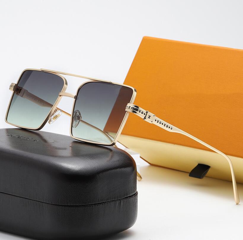 

Luxury designer Sunglasses Women Men Sunglasses950 Metal frame mirror glass lens, driving outdoor travel glasses, White;black