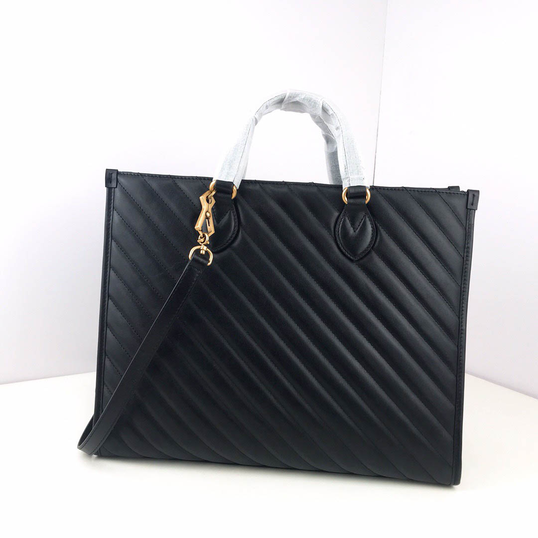 

Totes Leather Quality designer handbags purses Women bags Crossbody Purse Lady Shopping Tote bags designer handbag designers handbag, Black (627332) 35*28*14cm