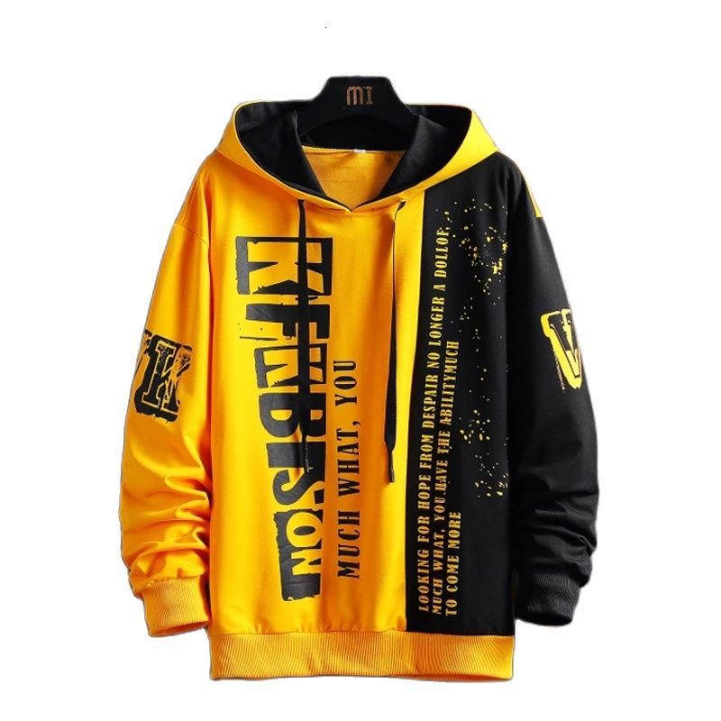 

men's hoodies & sweatshirts japanese casual hip-hop loose hoodies spring and autumn male fashion streetwear long sleeve nightgown with, Black