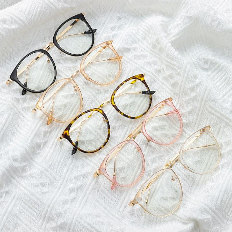 

Sunglasses Unisex Round Frame Transparent Ultralight Flat Mirror Eyewear Glasses Eyeglasses Optical Spectacle