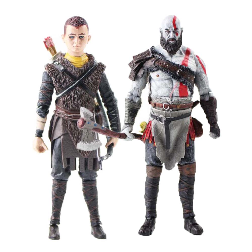

14-18cm NECA God of War Kratos Atreus Ultimate Action Figure PVC Collectible Model Toys Gift for Kids