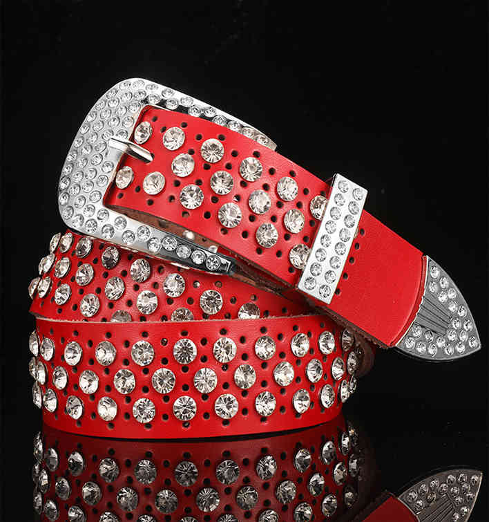 

bb simon genuine leather men bling belts with rhinton, Black