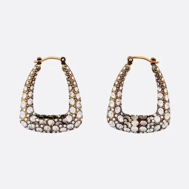 

Hoop & Huggie Wholesale For Women Earring Simple Temperament Luxury Jewelry Stainless Steel Retro Hypoallergenic Korean Gifts