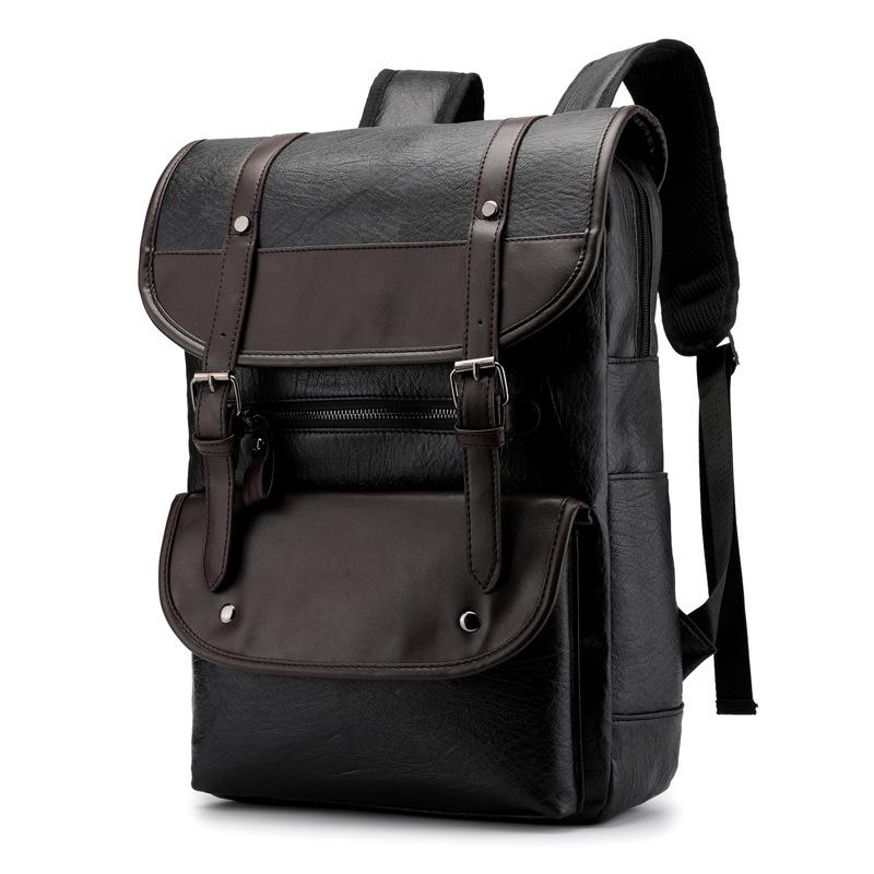 

Backshoulder bags for Male Students Schoolbags man's Fashion Travel Large Backpack Leisure man's bags, Black