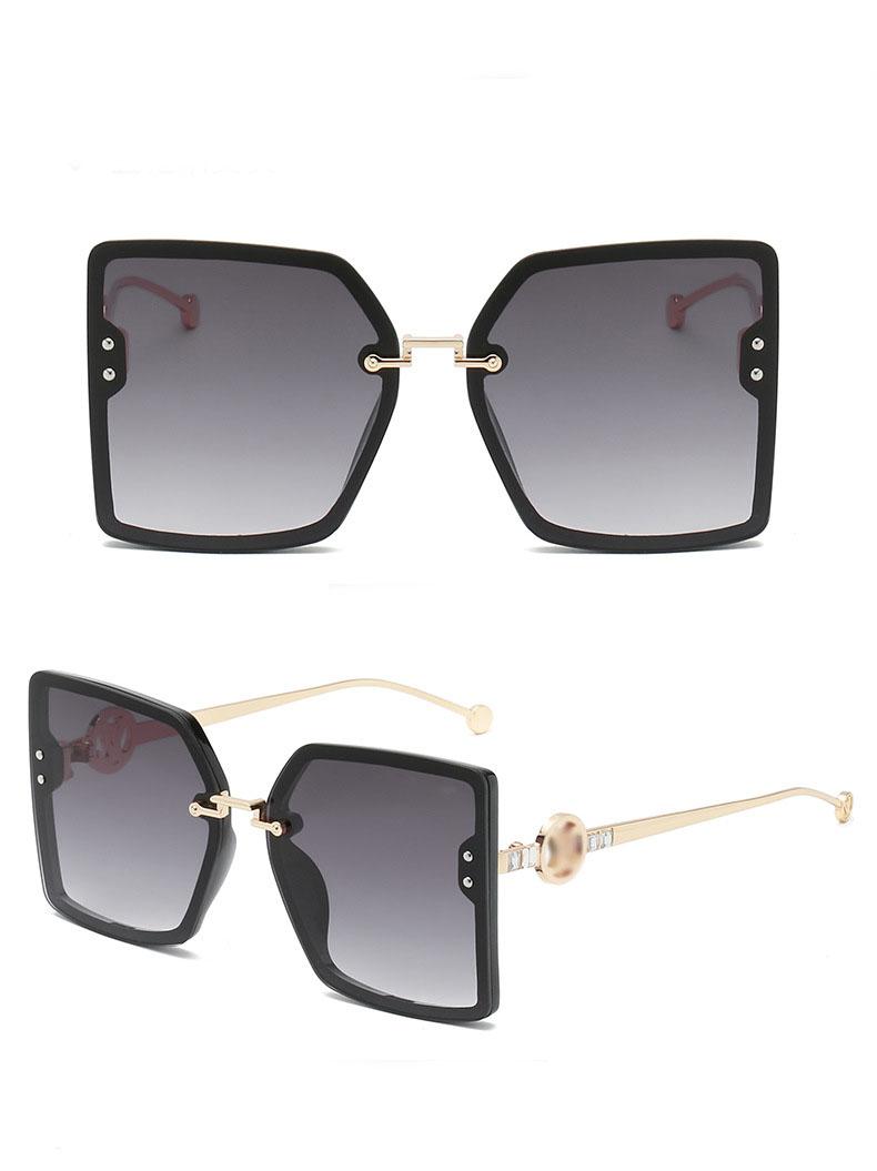 

Sunglasses The Latest Selling Fashion Women Square Metal Combination Frame Top Quality Anti-UV400 Lens
