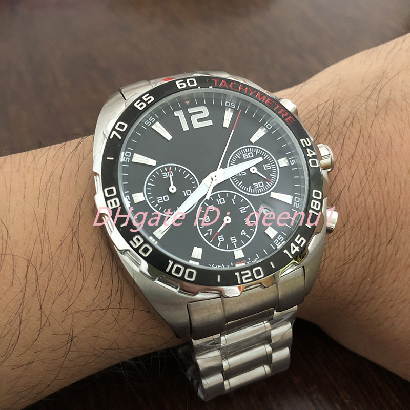 

deenu1 - new business men's non-mechanical quartz watch fashion chronograph all stainless steel 5 ATM waterproof luminous hands Montre de luxe, Tool