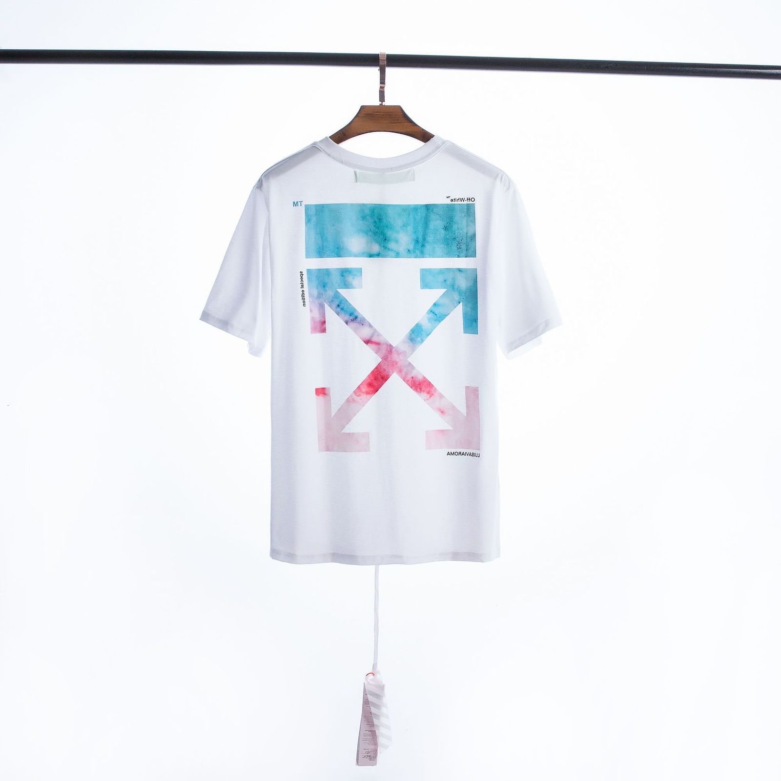 

Trendy Spring / Summer Tapered Crew Neck Pullover Short Sleeve, White;black