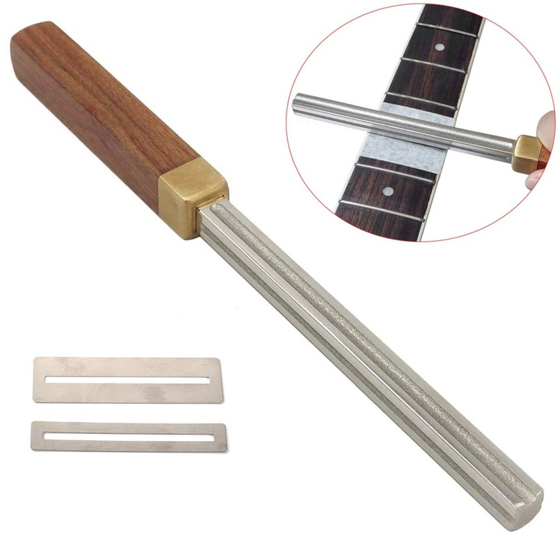Square Guitar Frets Victor Wong Edge File 2 Protection Sheet-Wooden Handle (1mm,2mm,3mm,4mm)(The logistics price Pls Contact us)-image-752454172