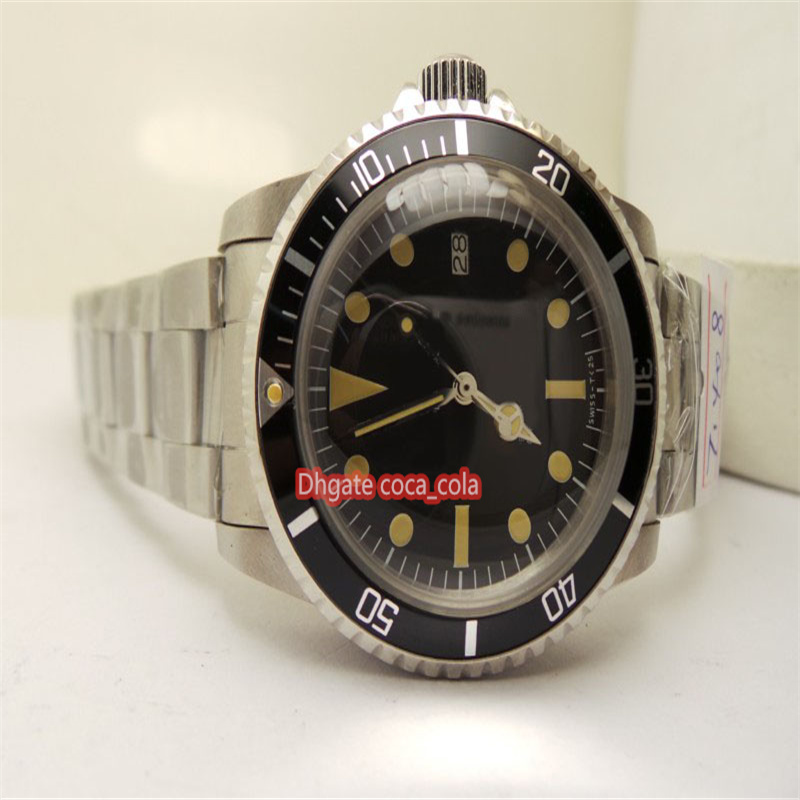 

BP Factory Antique version best 1972 version 1665 Double Red 40mm Black dial Ceramic Quality 2836 Movement Automatic Mens Watches Wristwatch