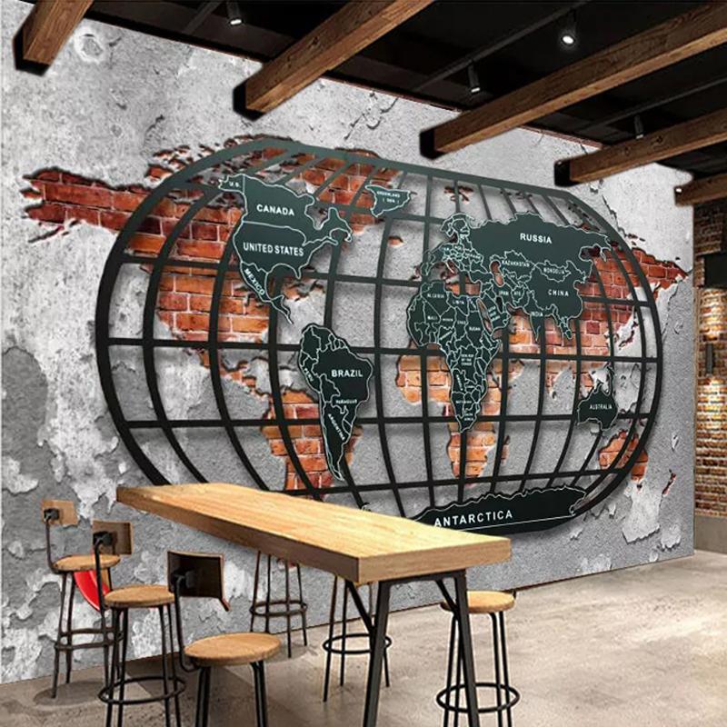 

Wallpapers Drop Po Wallpaper 3D Stereo Brick Vintage Murals Restaurant KTV Bar Background Wall Paper Sticker, As pic