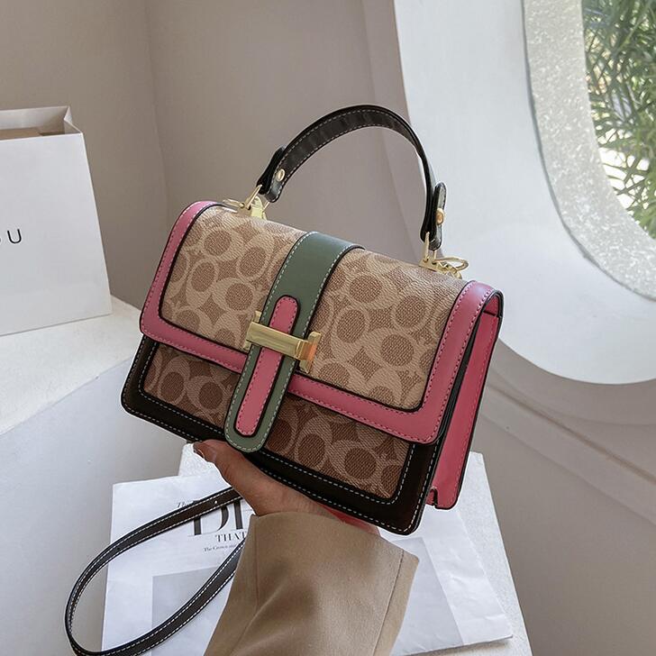

Factory wholesale women shoulder bags sweet Embroidered handbags in summer simple leather bag street fashion polka dot printed handbag