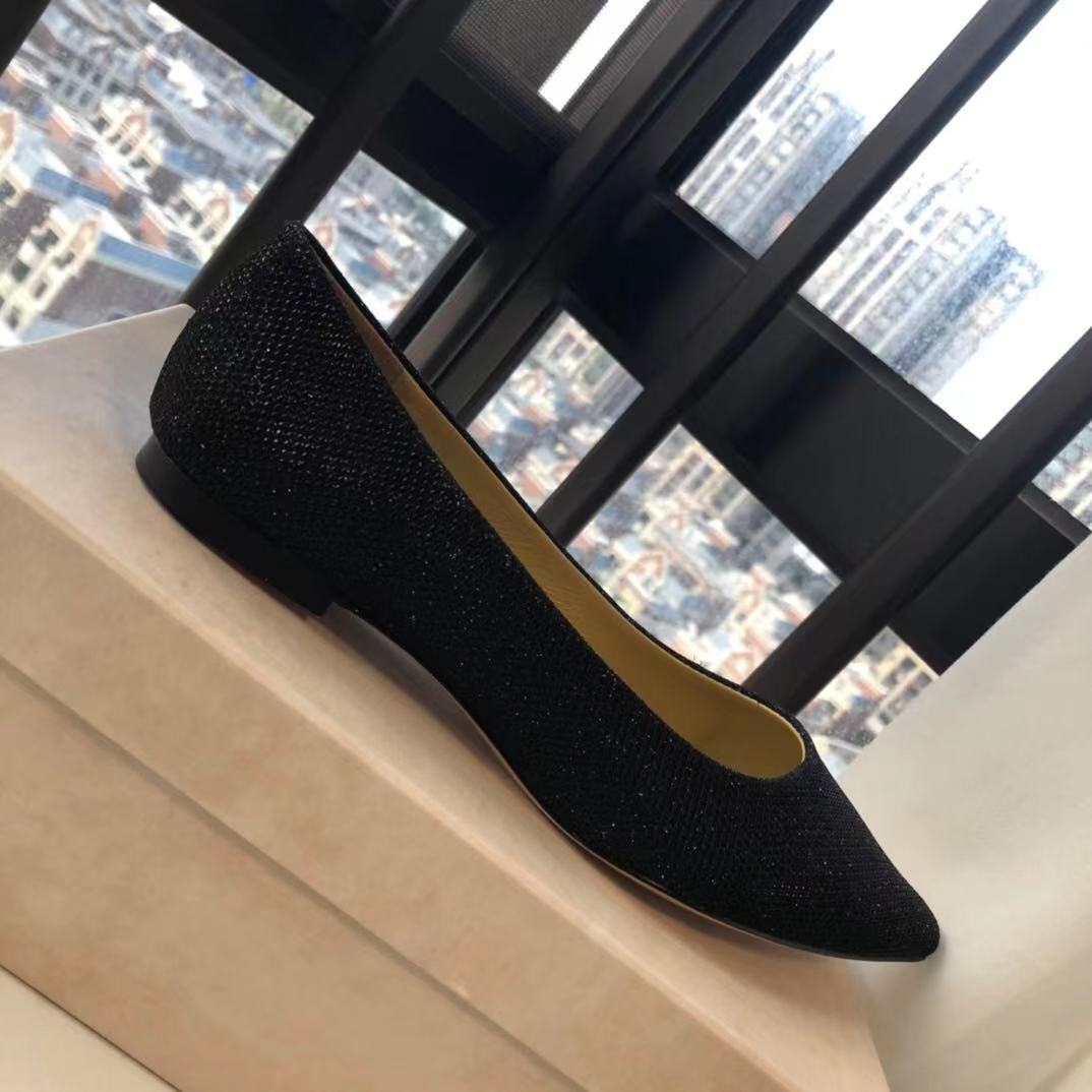 

t21061307 40 black/silver/grey/gold glitter flats shoes CALF SKIN GENUINE LEATHER exy pointed claasic shiny ballerinas, Black/ask size first