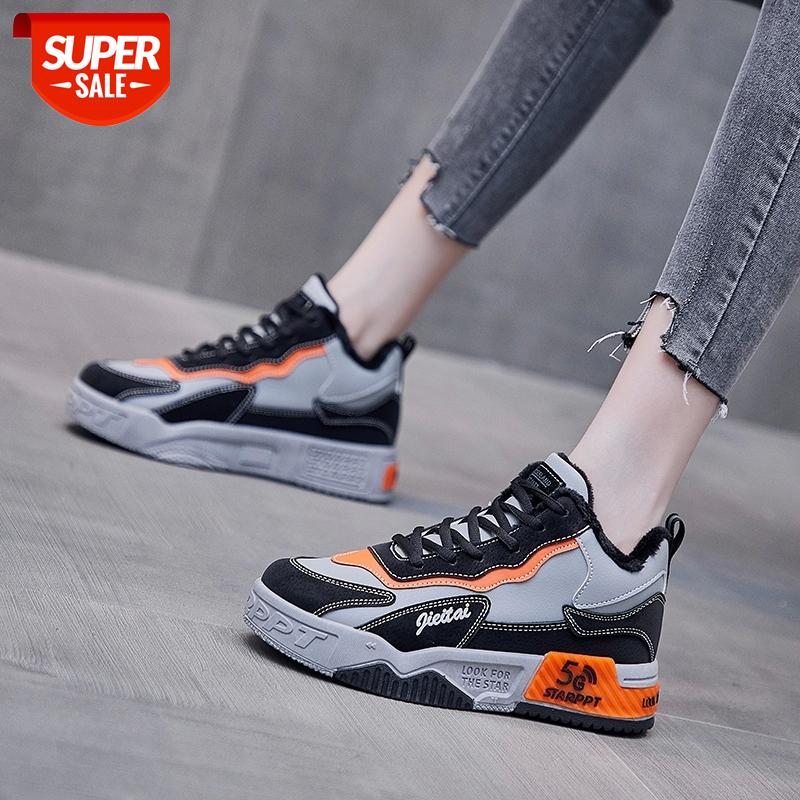 

2020 Autumn Winter New Students Running Shoes Platform Casual Shoes Sneakers Woman Keep Warm Vulcanize Female Ladies #uT0A