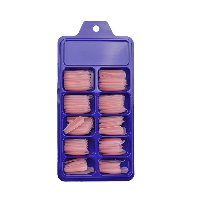 

Nail Gel 300Pcs/Set False Nails Full Cover Matte Tips Art Manicure For Fake Extension, Pink