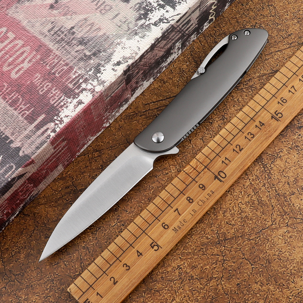 

Colombia 8Cr13Mov blade stainless steel handle outdoor camping hunting self-defense fruit rescue EDC tool pocket folding knife