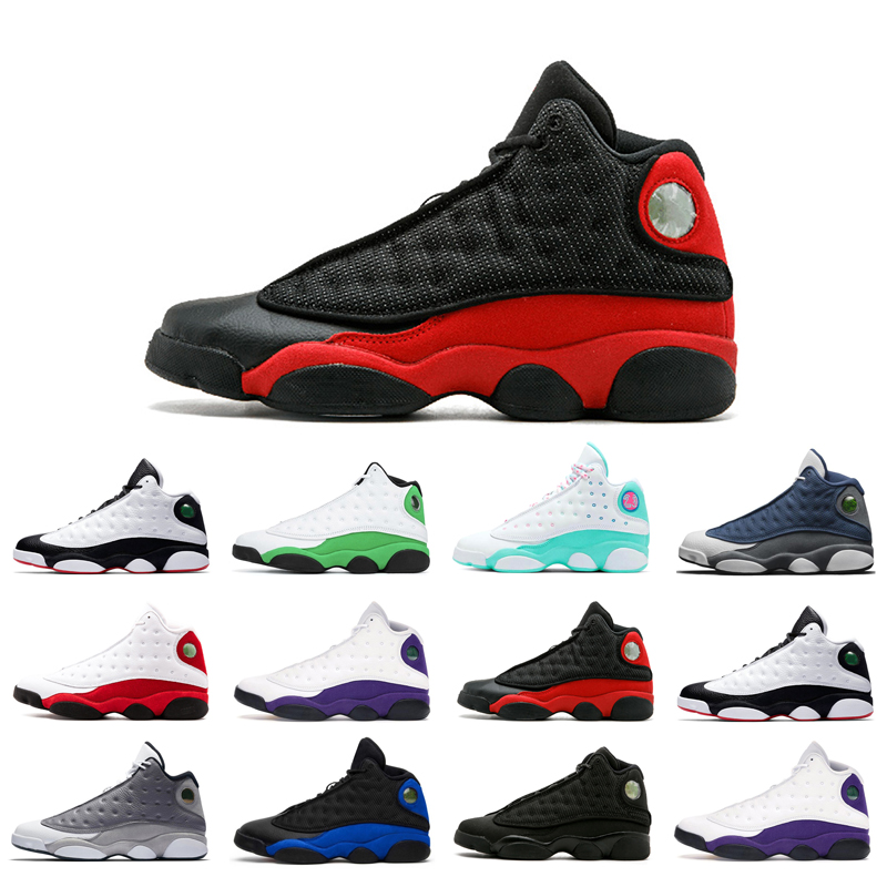 

13s man basketball shoes Atmosphere Grey Aurora Green Black Cat bred Chicago court purple Flint He Got Game Hyper Royal classic playground trainer athletic outdoors