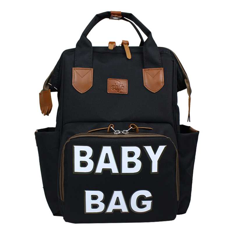 

Diaper Bags 2022 Baby Backpack Bag For Mothers Mommy Nappy Maternity Changing Carriage Care Travel, Black (white printed)