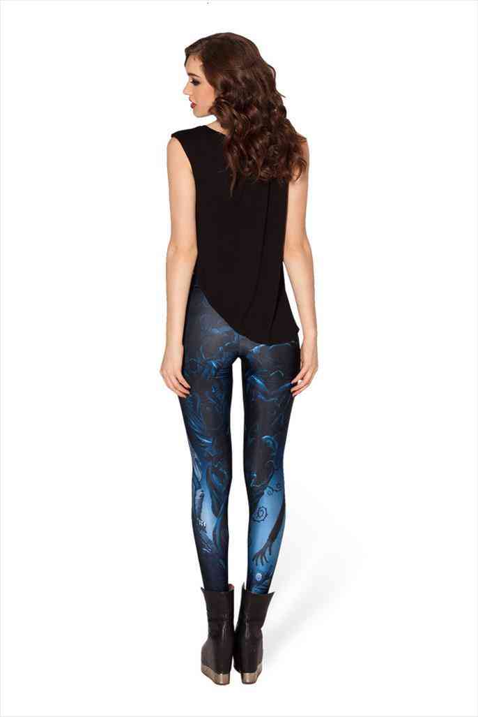 

Women Casual Leggings Zombie Bride Fitness Print 2xl 3xl 4xl Plus Size Elastic Leggins For Girls, Black