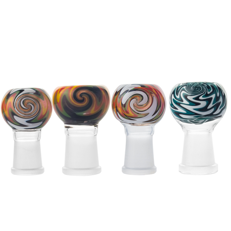 

CSYC G009 Wig Wag Smoking Bowls 14mm 19mm Female Glass Water Bong Tool Heady Color Dabber Bowl