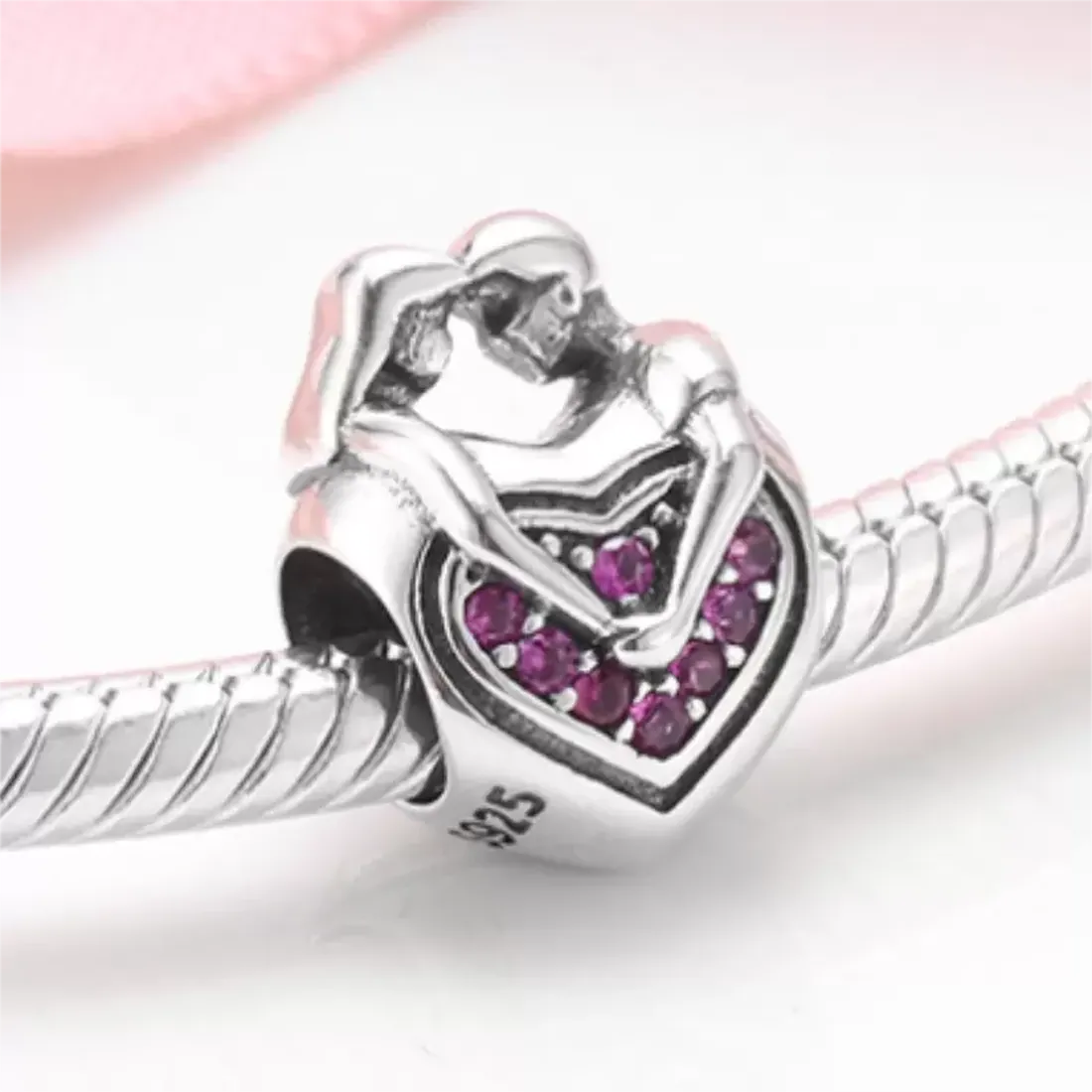 

Genuine Faithful Love 925 Sterling Silver Beads Charms Silver 925 Original For Bracelet Silver 925 original Jewelry Making 1225 T2, Black