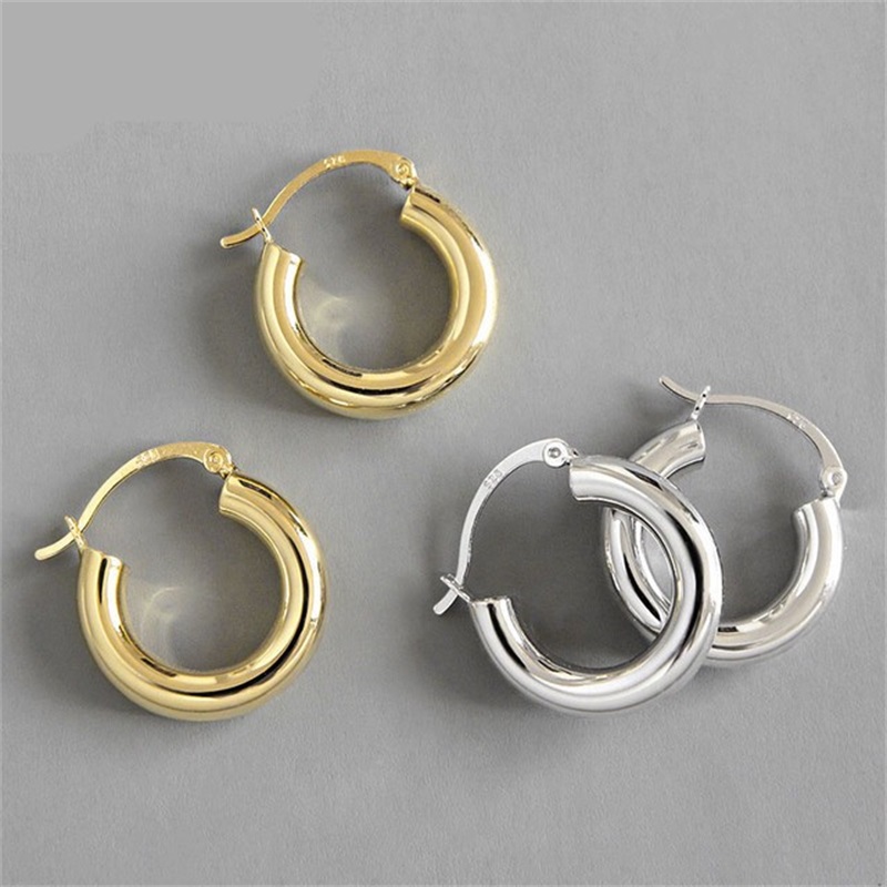 

Minimalist 925 Sterling Silver Stud Earrings for Women Couples Jewelry Trendy Elegant Party Accessories Prevent Allergy 668 Z2