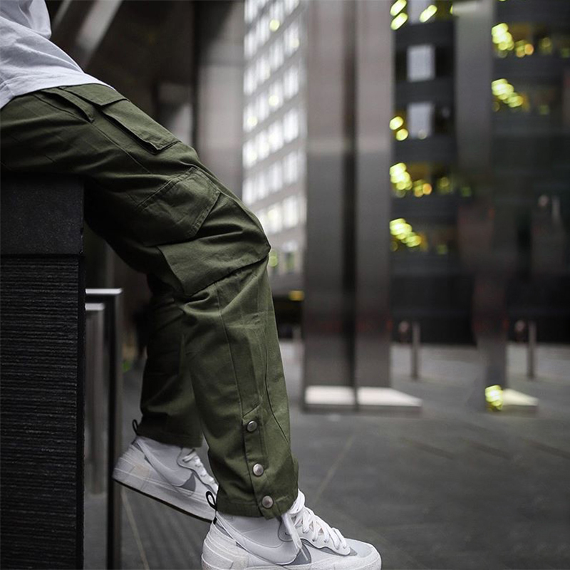 

2021 Casual Trousers Men of Burden Joggers Hip Hop Sweatpants Sportsear Fitness Bottoms Tracksuits Jogger Pants H22q, Army green.