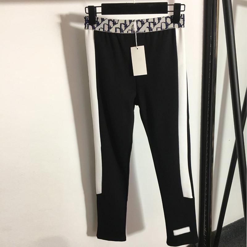 

ins fashion women leggings classic flora designer lady tights 2 colors elastic charm girls legging yoga pants, Black