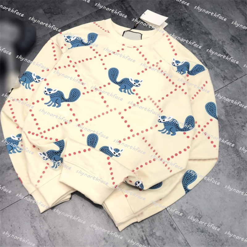 

Fashion Designers Sweaters For Men Women High Quality Full Letter Mens Designer Hoodies Squirrel Pattern Womens Clothing Winter Sweatshirt, Extra cost