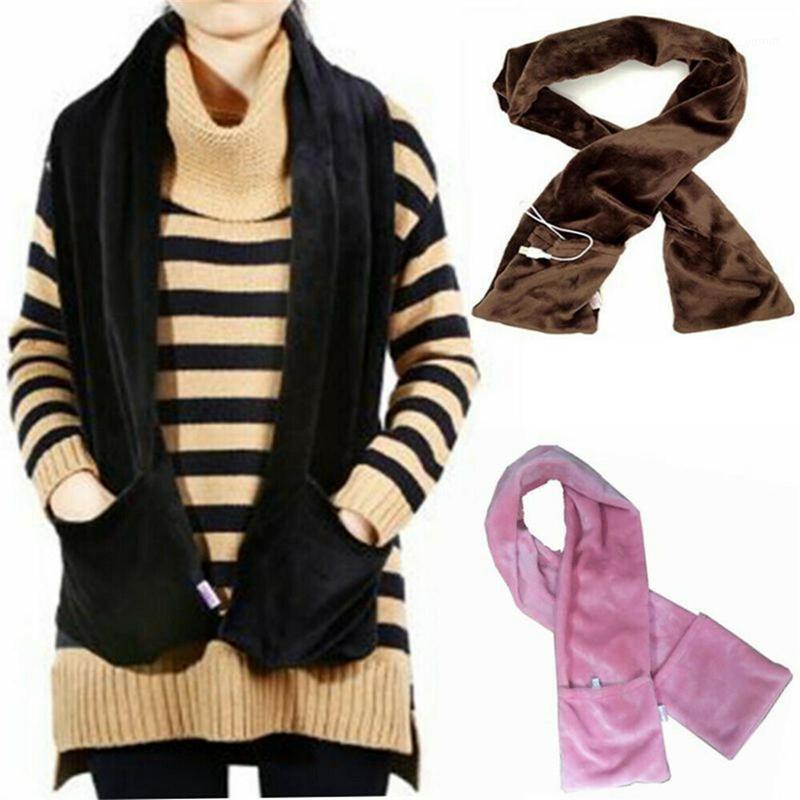 

Scarves Winter Electric Heated Womens Scarf Shawl Warming Neck Portable USB Soft Outdoor 2021 Spring Men Women, Blue;gray