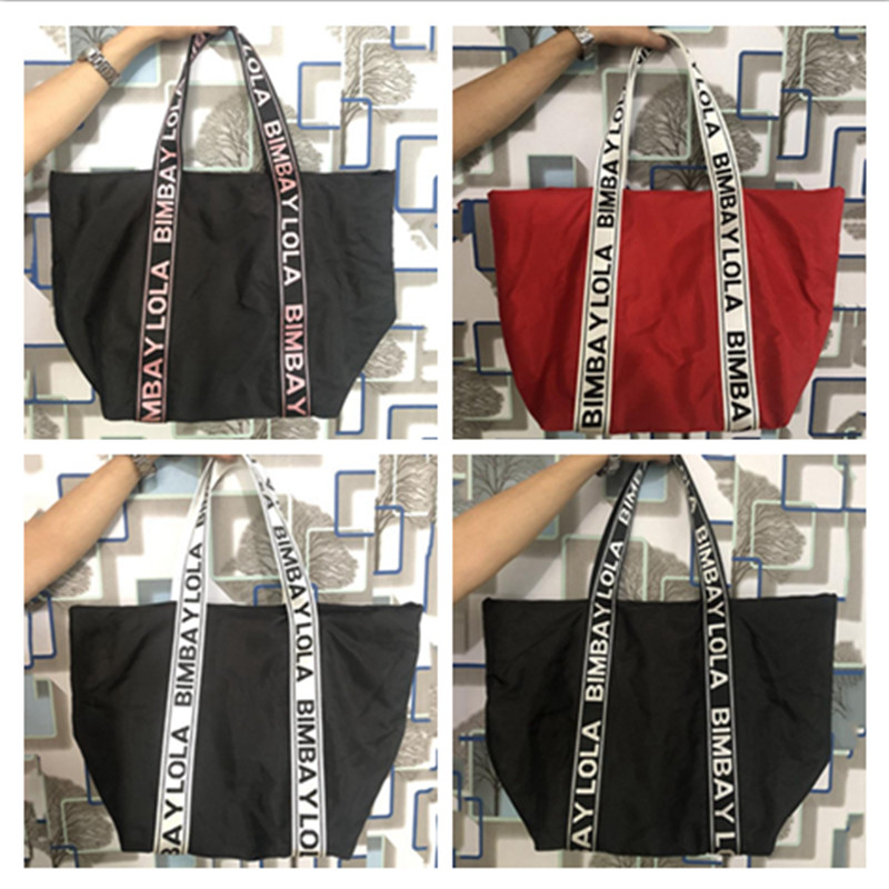 Women BIMBA Y LOLA Luxury Designer Bags 2021 New Fashionable Large Capacity Shoulder Bag High Quality Tote Bag Bolso Negro Lujo