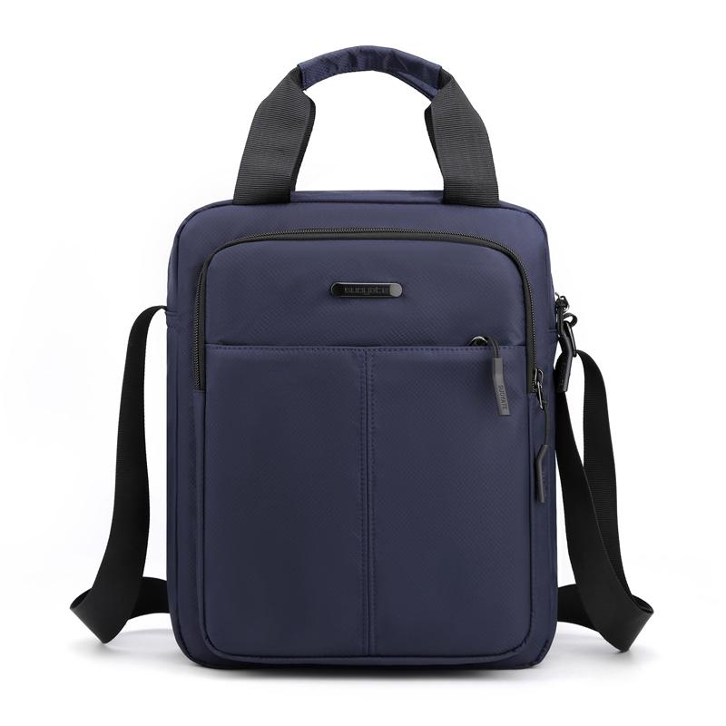 

School Bags Men Handbags Casual Leather Laptop Male Business Travel Messenger Men's Crossbody Shoulder Bag, Black