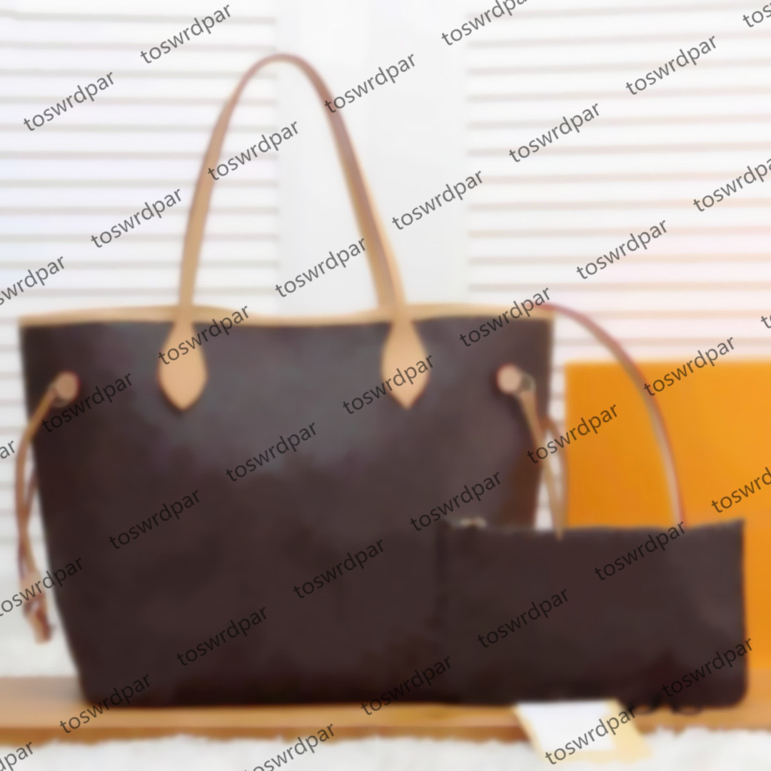 

Medium size bag with wallet new fashion Women casual Handbags lady famous designer bag PU leather travel bags female purse 2pcs/set, G1-brown plaid wallet +box