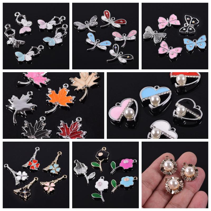 

Charms 3# Colorful Enamel Metal Loose Crafts Pendants Beads Wholesale Lot For Jewelry Making DIY Findings, Bronze;silver