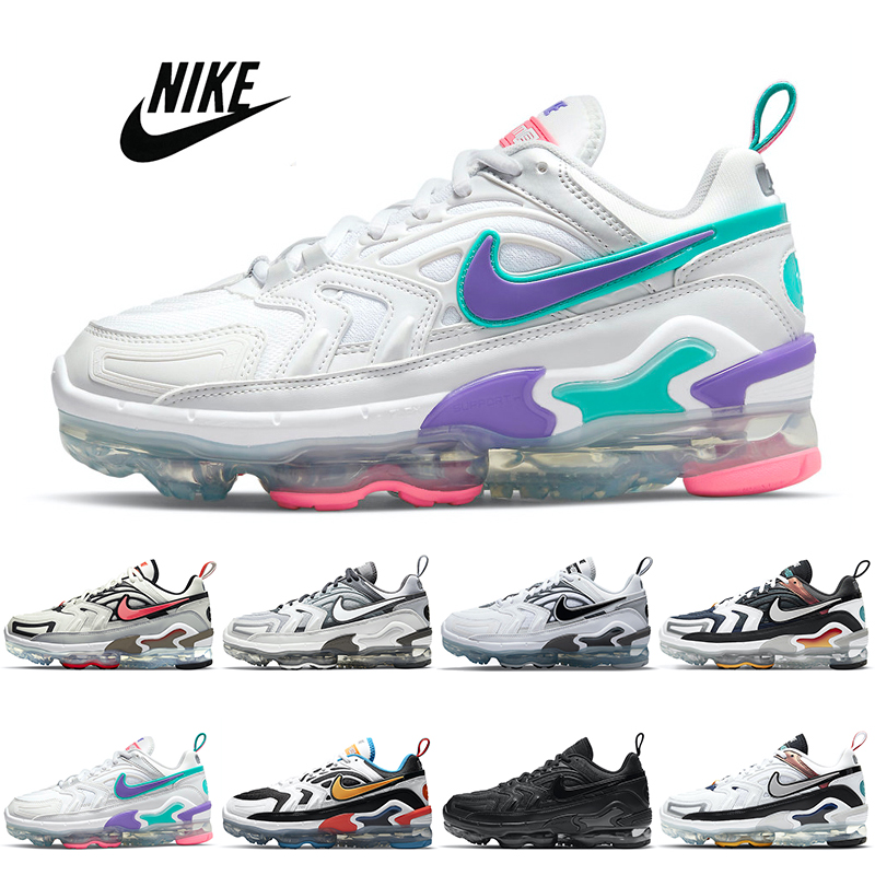 

fashion Air VaporMax EVO Running Shoes Women Men Evolution of Icons Hyper Grape Triple Black mens trainers sports sneakers