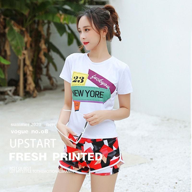 

Spring Bathing Suit Female Three-piece Was Thin To Cover The Belly Conservative Korean Ins Cute Japanese Fairy Fan Women' Swimwear, Red