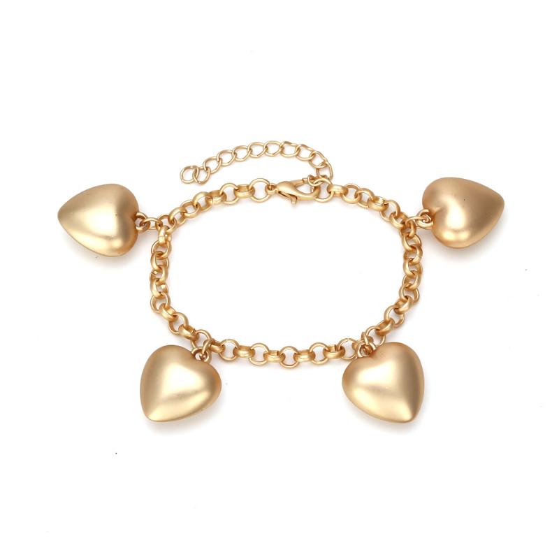 

Bangle Retro Heart Bracelet Womens Exaggerated Metal Chain Trendsetter Decorative