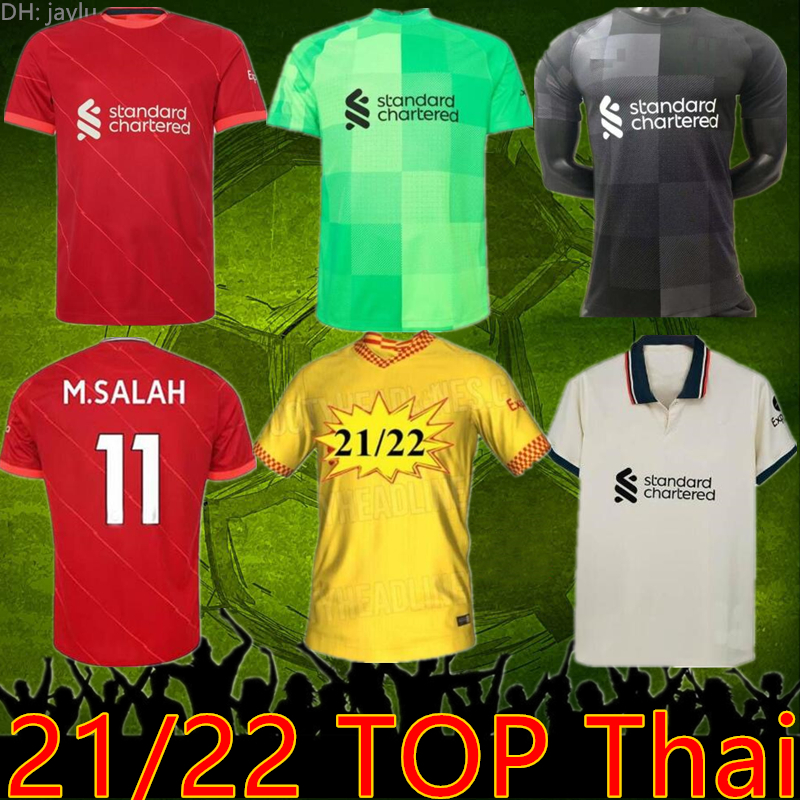 

21 22 LVP Fans Player Version M.SALAH VIRGIL FIRMINO soccer jersey HENDERSON MANE MILNER WIJNALDUM A.BECKER ALEXANDER ARNOLD DIOGO J. Goalkeeper football shirt Men