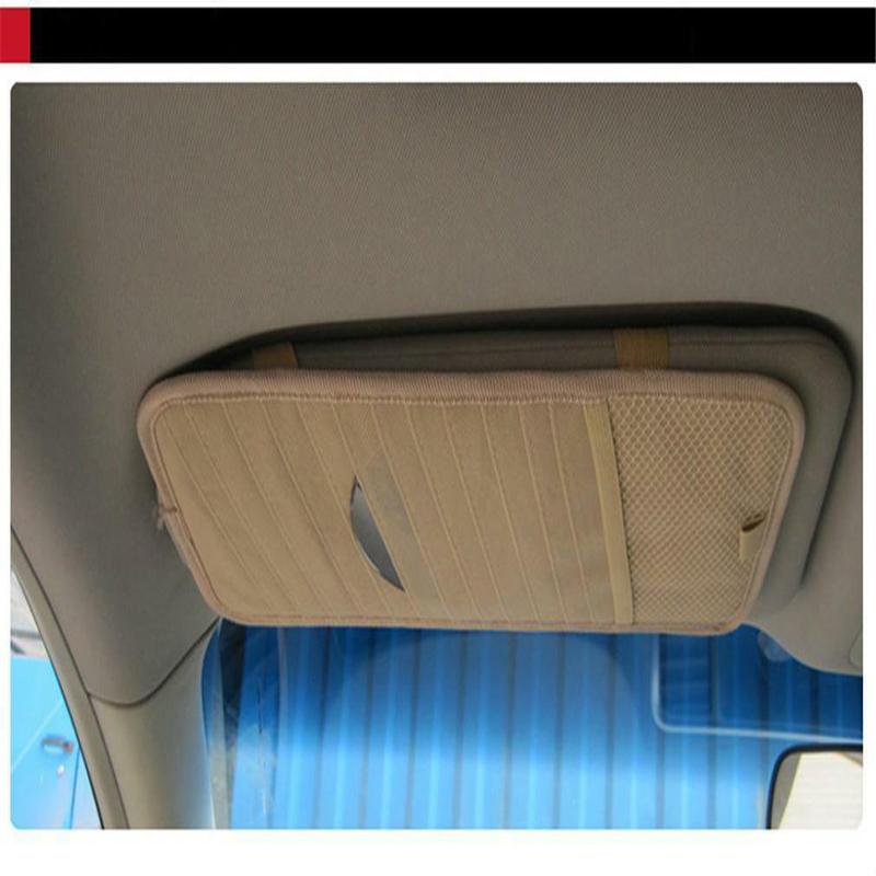 

Car Organizer Universal Holder Sun Visor Storage Case Clip Bag Pocket Accessories For DVD/CD