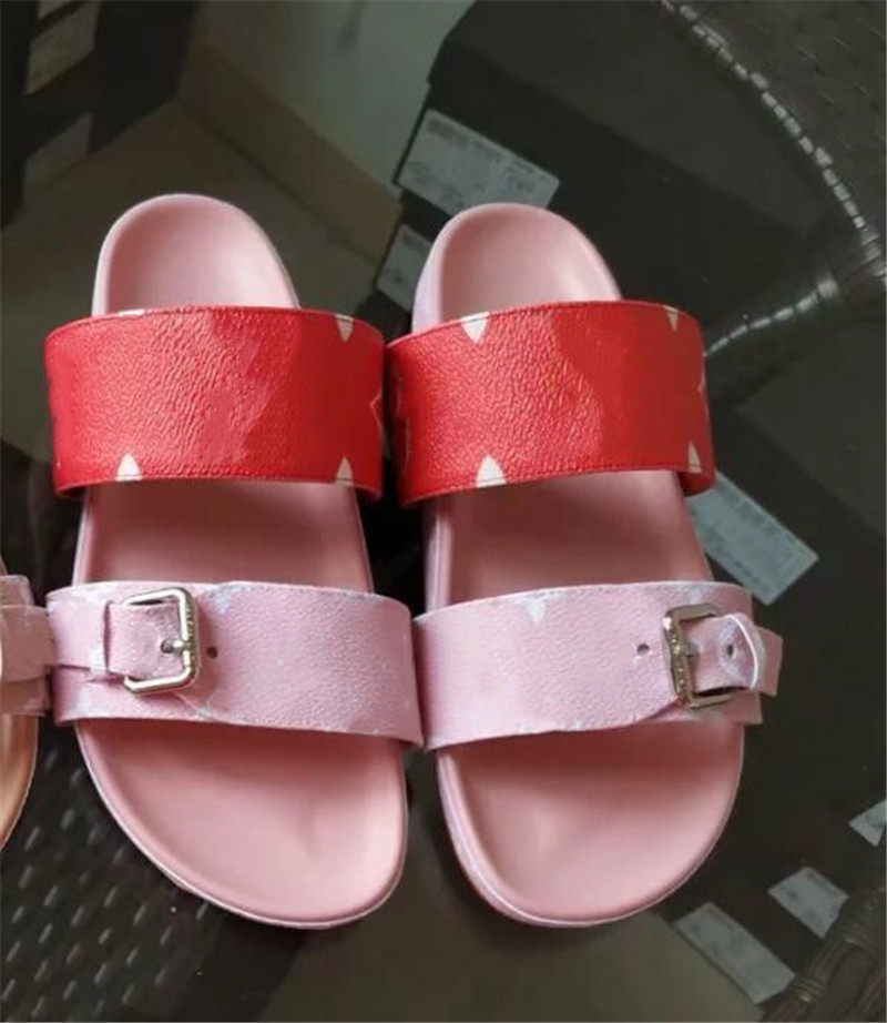 

New Women Summer Slippers slide BOM DIA FLAT MULE 1A3R5M Cool Effortlessly Stylish Slides 2 Straps with Adjusted Gold Buckles sandals logo box large size 35-42 L031461, 10